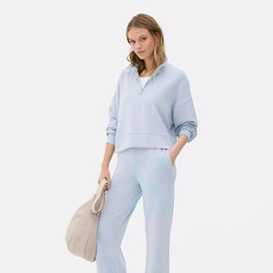 À la mode Demi Zip Pull Vêtements Mode Hoodies Demi Zip Hoodies pour Femmes Surdimensionné Plus La Taille Femmes Hoodies & Sweatshirts - Product Image 1