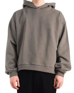 Sweat à capuche décontracté de haute qualité pour homme lettre essentielle logo double ligne pull style poitrine hommes sweats à capuche amples - Product Image 1