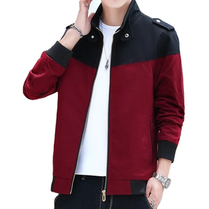 Chaqueta de béisbol ajustada informal para hombre, impermeable, cortavientos, abrigo con cremallera en ropa de calle de estilo Hip Hop, estilo Bomber, en el estilo de la moda de los hombres - Product Image 5