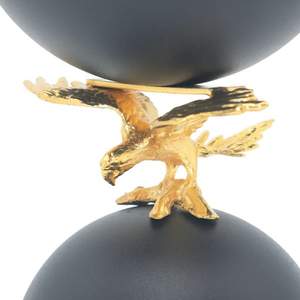 Quemador de Incienso Nórdico Negro Mate con Forma de Águila, Figura de Pájaro de Metal Dorado, Adorno Creativo para Escritorio, Decoración de Lujo para el Hogar y la Oficina - Product Image 3
