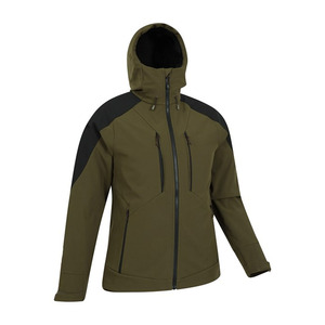 Veste d'hiver en nylon à coque souple, design OEM personnalisé, coupe-vent, résistante à l'eau, veste de randonnée pour hommes - Product Image 6