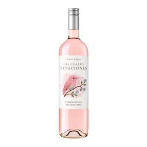 Las Cuatro Estaciones - Vino Rosado Seco 100% Tempranillo 11% ABV Vino Rosado Español 750ml - Product Image 1