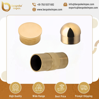 Embout bombé en laiton poli Impex 51mm de qualité supérieure sur mesure Diverses finitions Surface lisse Garantie 3 ans Raccords de tuyauterie