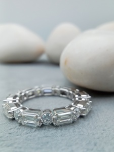 แหวนเดี่ยวคลาสสิก D'VINS JEWELS ประดับเพชรโมอิสซาไนต์ 2 กะรัต ทรงเหลี่ยมมรกต ชุบทองคำสีกุหลาบ สำหรับงานหมั้นและงานแต่งงาน ได้รับการรับรอง เหมาะสำหรับทั้งชายและหญิง - Product Image 6