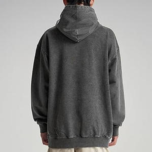 Top Selling Custom Heavyweight Acid <b>Washed</b> Fleece Hoodie for Men <b>Boys</b> 3D Printed USaze Sports Logo Hooded Zipper Winter - Product Image 3