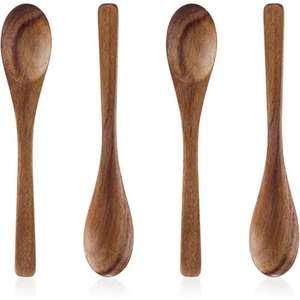 Couverts de cuisine légers et confortables de haute qualité cuillère à repas en bois cuillère à manger en bois de forme ronde de l'exportateur indien - Product Image 1