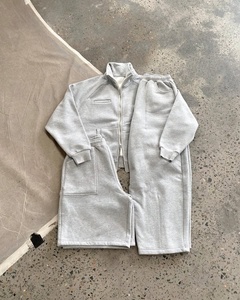 Survêtement personnalisé avec fermeture éclair 2 pièces Jogging ensemble de pantalons de survêtement pour l'entraînement Gym Fitness Sportswear hiver tenue décontractée 100% coton - Product Image 5