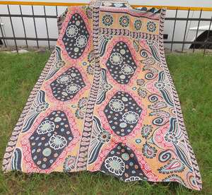 Cotton <b>Kantha</b> <b>Quilt</b> Printed Indian Handmade Vintage <b>Kantha</b> <b>Quilt</b> Hand Stitching Indian Reversible <b>Kantha</b> <b>Quilts</b> - Product Image 6