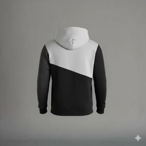 Nouveau design, sweat-shirt pour homme à col haut, fermeture éclair asymétrique, boutonnière, double cordon de serrage, coupe ajustée, veste décontractée, OEM - Product Image 2