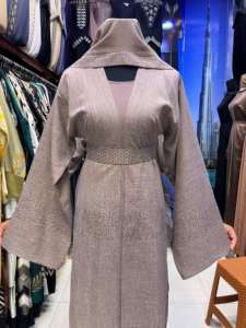 Caftan design marocain de Dubaï 2025 Beaux vêtements musulmans traditionnels noirs avec travail manuel Abaya Kaftan - Product Image 3