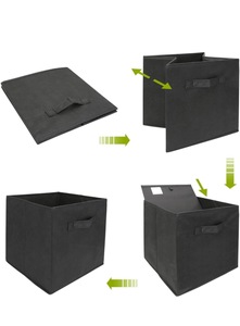 Heavy-Duty Eco-Friendly Non-Woven Fabric <strong>Storage</strong> <strong>Drawer</strong> Foldable Wardrobe Bag for Clothes &amp; Toys Coverless Desktop Organizer - Product Image 2