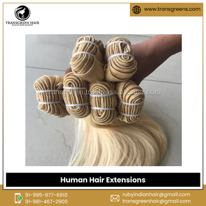 Extensions de faisceaux de cheveux humains droits n ° 100% de couleur indienne vierge non traitée 60/613 à un prix de marché fiable - Product Image 6