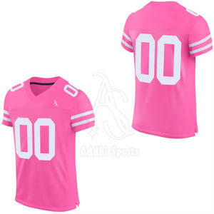 2025 personalizado 100% poliéster profesional de fútbol americano para hombre Camiseta de manga corta de secado rápido de talla grande con logotipo de equipo - Product Image 5