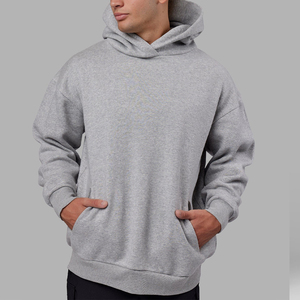 Sudaderas con capucha y sudaderas de talla grande para hombre Sudaderas con capucha lisas en blanco Logotipo personalizado bordado Etiqueta privada Oem Personalizar conjunto de Sudadera con capucha Unisex - Product Image 6
