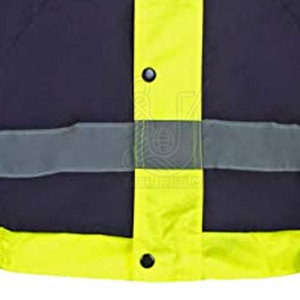 Veste de travail d'hiver réfléchissante de sécurité imperméable respirante sur mesure de haute qualité en gros, fabriquée au Pakistan - Product Image 4