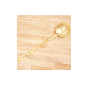 Cucharón de sopa de latón Cuchara de cocina y cucharón de sopa para utensilios de cocina y restaurantes Uso diario Cuchara de acero con espejo - Product Image 1