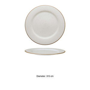 Plato de Cena Corona Artisan Beige de 31.5 cm para Restaurante, Catering, Suministros para Hoteles, Venta al por Mayor - Product Image 3