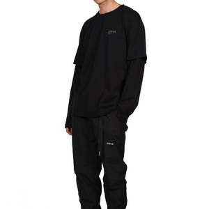 T-shirt pour homme lourd, à manches longues, double couche, T-shirt personnalisé à double couche, nouveau style, T-shirt à manches doubles pour garçons - Product Image 5