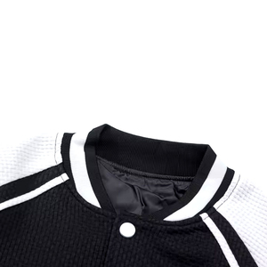 2025 chaqueta Varsity con logotipo personalizado para hombres de alta calidad al por mayor transpirable bordado universidad béisbol Letterman chaqueta hombres - Product Image 3