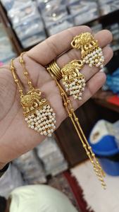 Beautiful Designer Jewellery Sets <b>Elephant</b> Latest Design <b>Necklace</b> Set For Women Perfect For Casual Wear And Daily Wear - Product Image 4