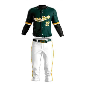 Conjunto Deportivo de Béisbol Unisex 2026, Color Personalizado, Logotipo Personalizado, Jersey Estampado de Calidad, Cuello con Botones, Diseño Transpirable - Product Image 1