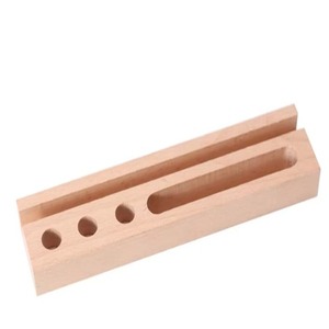 Portalápices artesanal de madera de 17,5 cm, decoración de escritorio, productos de madera, soporte creativo para teléfono móvil - Product Image 5