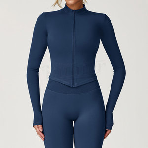 Todos los colores Más vendidos Tamaño personalizado Adultos Chaqueta de yoga Cómodas chaquetas de Yoga para Mujeres a la venta Chaquetas de gimnasio con cremallera - Product Image 1