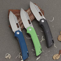 Couteau pliant de haute qualité avec lame en acier 14c28n usinée par CNC, manche en G10, système de roulement de haute qualité, couteau de poche