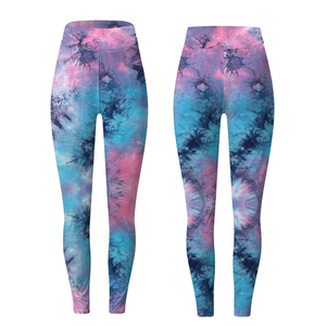 Leggings d'entraînement imprimés par sublimation pour femmes Pantalon d'entraînement avec contrôle du ventre Leggings de yoga respirants à taille haute - Product Image 1