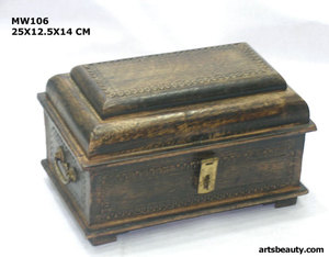 Boîte au trésor en bois faite à la main de haute qualité artisanat du bois boîtes en bois vente chaude au prix de gros - Product Image 2