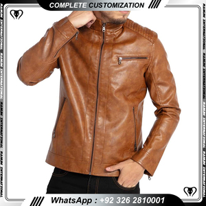 Veste de moto en cuir véritable, motard noir, veste de vélo décontractée en peau de mouton pour hommes, dernier modèle, nouveauté en vente - Product Image 3