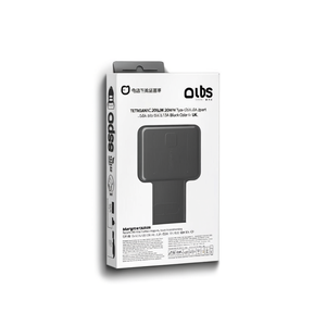 TETRGAN1C20SLIM 20W Slim Wall Charger USB Type-C Dual Port Super Fast Charging Safe for Car <b>5V</b>/3A 1.5A 5A 6A Black Color for UK - Product Image 2