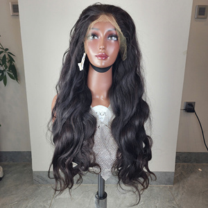 Perruque Lace Frontal Wig brésilienne Remy, cheveux courts, densité 200%, 28, 30 pouces, 13x4 - Product Image 1