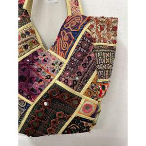 Banjara-Bolso tradicional hecho a mano con espejo para mujer, bolsa de mano étnica, Zari bohemio, bordado, indio, venta al por mayor - Product Image 5