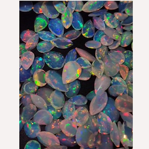 258 pièces d'opale éthiopienne naturelle avec feu 8x6mm 9x7mm 10x8mm 11x9mm facette de poire ovale 247 Cts Lot Iroc ventes pierres précieuses US $420 tout - Product Image 2