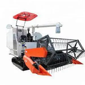 Máquina cosechadora de arroz con precio de oferta especial, cosechadora combinada de pista de alta potencia