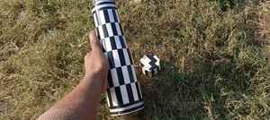 Bouteille d'eau en acier satiné élégante faite à la main avec un design arabe en nacre, thermos de luxe personnalisé - Product Image 6