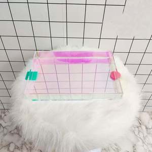 Juego de 3 bandejas de acrílico y madera personalizadas con formas elegantes perfectas para vajilla elegante en accesorios de cocina - Product Image 5