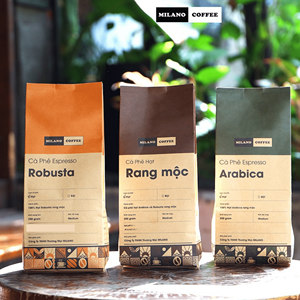 Café Milano, Granos de Arábica y Robusta Tostados, 1 kg, Tueste Ligero, Orgánico, Full City + Origen Vietnam, Empaquetado en Bolsa - Product Image 4