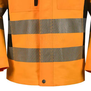 Chaqueta DE SEGURIDAD reflectante de alta visibilidad Ropa DE TRABAJO impermeable y resistente al viento para construcción, obras viales y uso en exteriores - Product Image 5