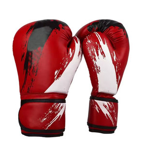 Gants de boxe légers et souples en cuir véritable bonne vente produit d'arts martiaux - Product Image 2