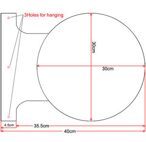 定制双面紫外印刷汽油机油出售这里法兰圆形锡标志人洞穴车库酒吧墙壁装饰金属标志 - Product Image 2