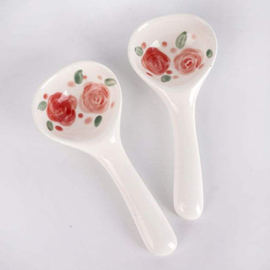 Handmade 100% Resin Salad Servers <b>Set</b> with Vibrant Ice <b>Cream</b> Spoon for Home or Hotel Use for Business Gifts - Product Image 3