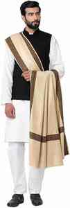Men Premium Winter Wool <b>Shawl</b> Soft Warm Breathable Solid 300g Traditional Office <b>Wrap</b> - Product Image 2