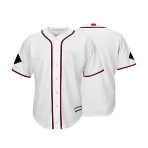 Derniers modèles de maillots de baseball personnalisés par le fabricant avec le nom du joueur de l'équipe, respirants, à deux boutons, multicolores, maillots de softball - Product Image 1