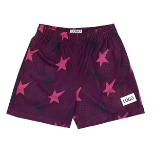 Short de gymnastique en maille d'été personnalisé avec logo OEM pour hommes Short de basket-ball de marque Sublimation Plain Polyester Street Solid - Product Image 1