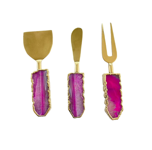 Juego de Cubiertos de 3 Piezas Chapados en Oro, con Mango de Resina Moderno, para Regalos Empresariales, Accesorios de Cocina a Precio Razonable, Superventas - Product Image 1