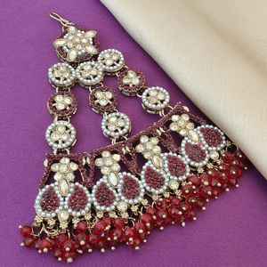 Pasa indien traditionnel de qualité supérieure pour les femmes, élégant accessoire de cheveux ethniques pour les mariages, Mehendi, Sangeet et festivals - Product Image 2