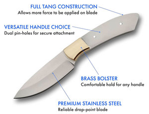 Cao cấp tùy chỉnh Damascus thép săn dao đầy đủ tang gỗ xử lý tay giả mạo độ bền cao 3 năm bảo hành OEM da - Product Image 6