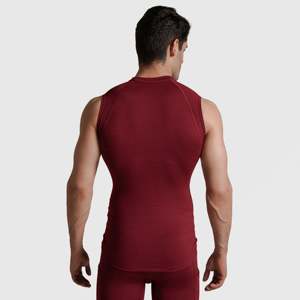เสื้อกล้ามรัดรูปแขนกุดสำหรับผู้ชาย GA สีมารูน - Product Image 2